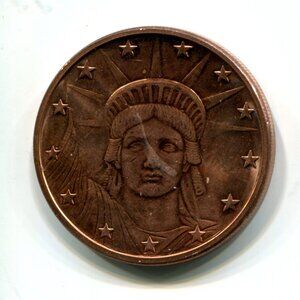 2013 USA Liberty One Ounce Copper Medal (b682-1)